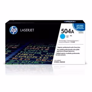 Tóner HP 504A Cian LaserJet Original (CE251A) para LaserJet CP3525