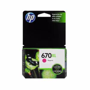 Cartucho de Tinta HP 670XL, Color Magenta, para DeskJet Ink Advantage 3525 e-All-in-One