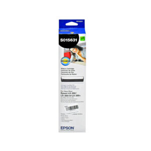 Cartucho de Cinta Epson S015631, Negro, para Impresora Lx-350