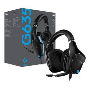 Audífono Gamer Logitech G635 RGB 7.1 Surround Black