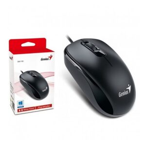 Mouse Genius DX-110, USB Óptico 1000 DPI, Negro