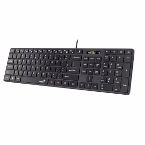 Teclado Genius SlimStar 126, USB Multimedia, Black Sp (31310017401)