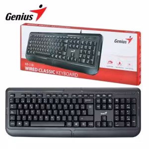 Teclado Genius KB-118 USB, Español, Black (31300010401)