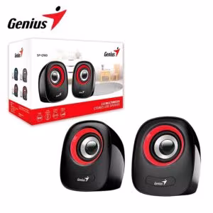 Parlante Genius SP-Q160 USB Power 6W, Negro/Rojo