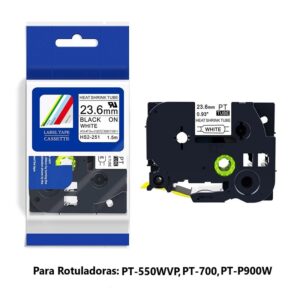 Cinta Termocontraible HS2-251 Negro