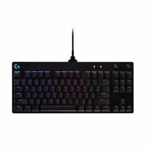 Teclado Gamer Logitech Pro RGB, sin Numérico, USB, Black (920-009388)
