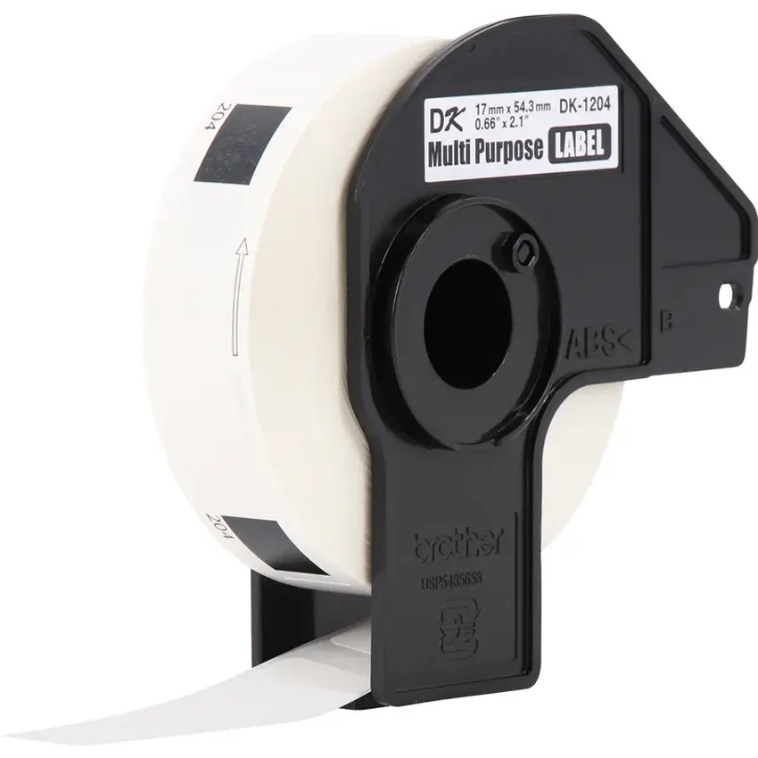 Cinta Brother DK-1204 rollo 400 etiquetas troqueladas multipropósito 17x54mm, para QL-800, QL-810W