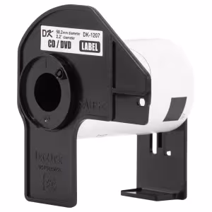Instalacion cinta Brother DK-1207 redonda impresora QL-700 QL-800 compatible