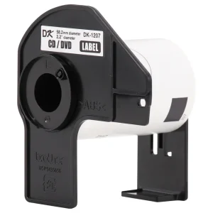 Instalacion cinta Brother DK-1207 redonda impresora QL-700 QL-800 compatible