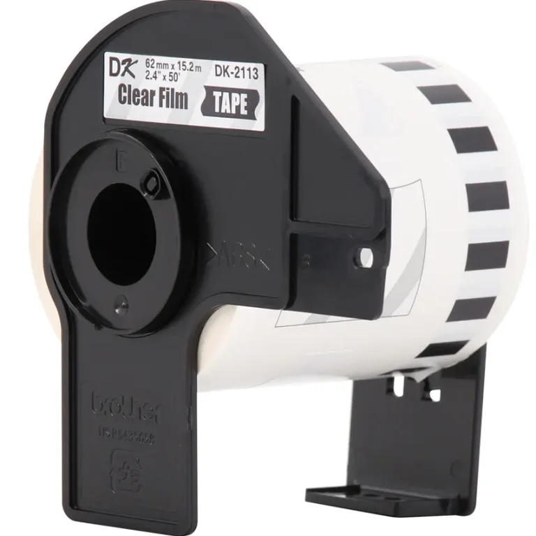 Instalacion cinta Brother DK-2113 transparente impresora QL-800 QL-1100 62mm