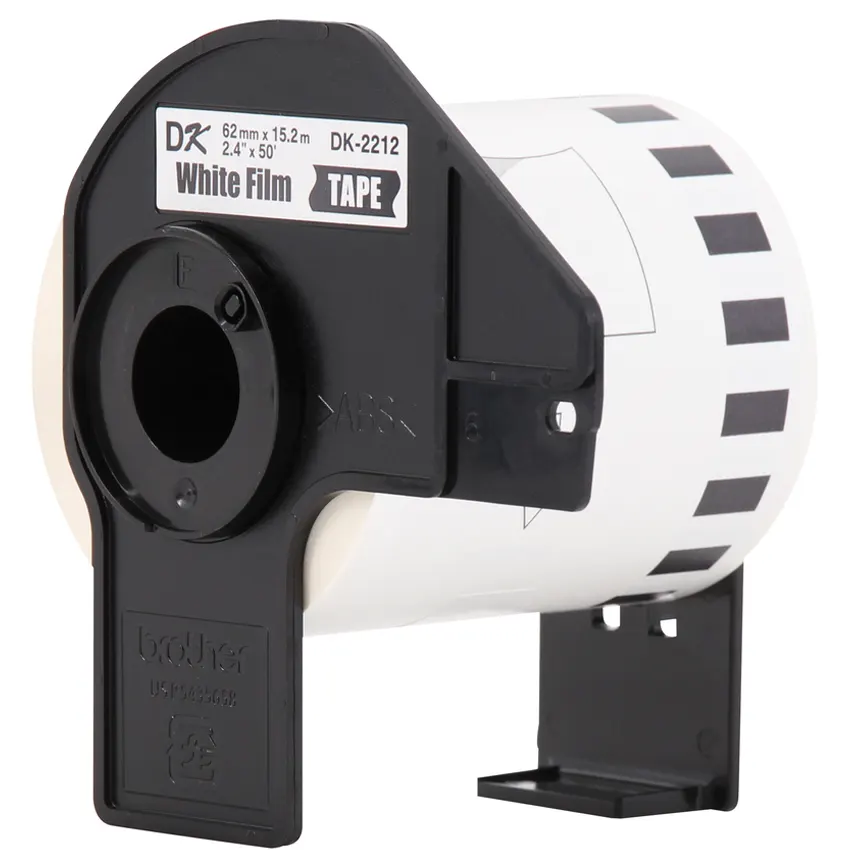 Instalacion cinta Brother DK-2212 62mm papel durable impresora QL-800 QL-1100