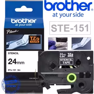 Cinta stencil Brother STE151 24mm 3m no adhesiva grabado electroquímico metal vidrio STE151