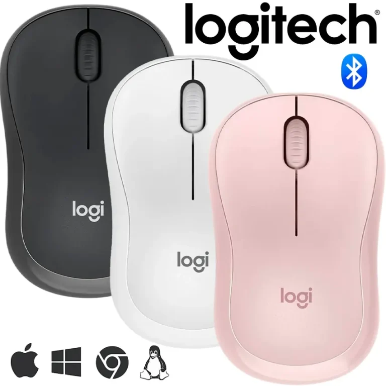 Mouse Logitech M240 Silent colores Bluetooth 90 porciento silencioso 18 meses