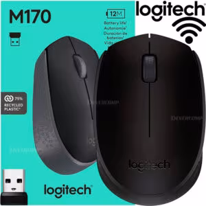 Mouse Logitech M170 Inalámbrico USB 1000 DPI