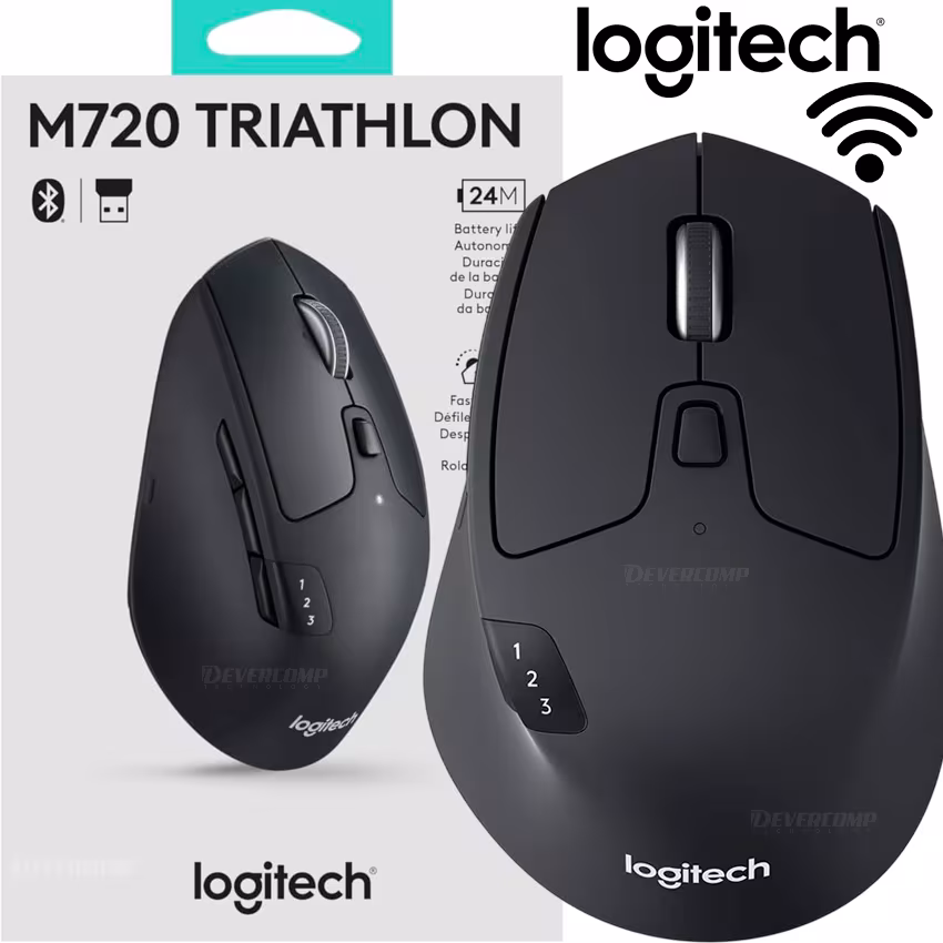 WEB-20-5.jpg Mouse Logitech M720 Triathlon Multi-Dispositivo Ergonómico Black - Imagen 1