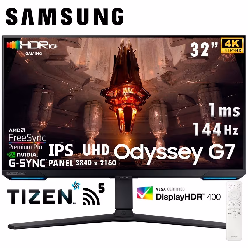 WEB-3-23.jpg Monitor Samsung Odyssey G7 32" IPS UHD 4K 144Hz G-Sync - Imagen 1