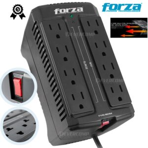 Estabilizador Forza FVR-902 900VA/450W 8 Tomas