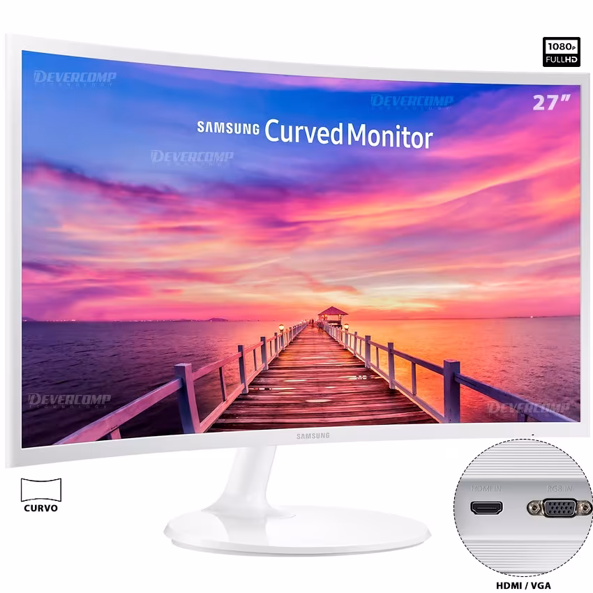 Monitor Samsung Curvo 27″ LC27F391FHNXZA Full Hd IPS HDMI al mejor precio en Lima con envíos a todo el Perú