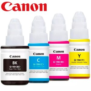Pack Botellas Gi-190 de Tinta Canon G1110 G2110 G3110 G4110