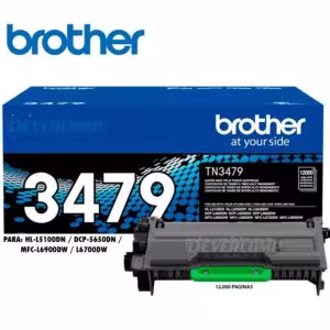 Tóner Brother TN-3479 12K para L6400DW / L5650DN / L6900DW