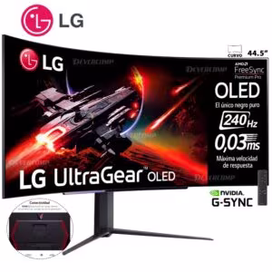Monitor Gamer LG 45" UltraGear 45GR95QE-B OLED Curvo