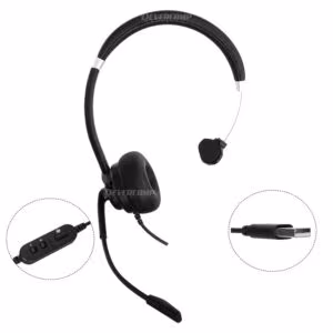 Audífono con Micrófono Targus B2B AEH101TT USB Mono On-Ear Black