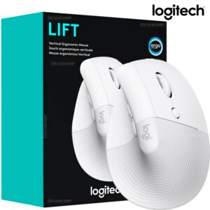 Mouse Logitech Lift Vertical Wireless Bluetooth Blanco