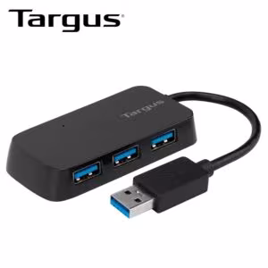 Hub USB Targus 4 Port USB-A 3.0 Black (ACH124US)