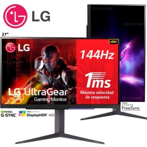 Monitor LG UltraGear 27" 27GR93U-B IPS 4K UHD 144Hz