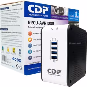 Estabilizador CDP R2CU-AVR1008I 1000VA 8 Salidas 4 USB