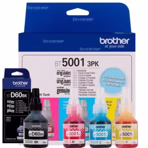 Pack de Tintas Brother BT5001 3PK + BTD60BK