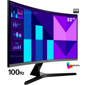 Monitor Curvo Samsung 27" FHD 100Hz HDMI VGA LS32D390GANXZA