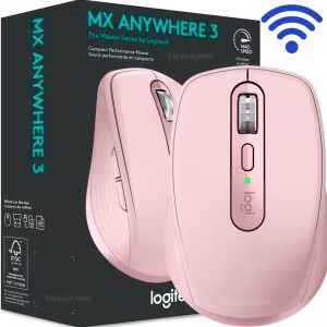 Mouse Logitech MX Anywhere 3S Bluetooth Rosa