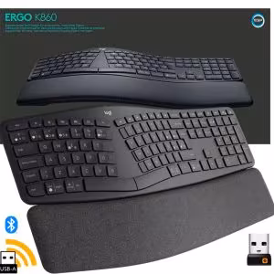 Teclado Ergonómico Logitech Ergo K860 Wireless Bluetooth