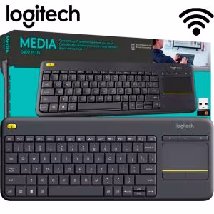 Teclado Logitech K400 Plus Inalámbrico con Touchpad