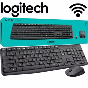 Teclado y Mouse Logitech MK235 Wireless Inalámbrico