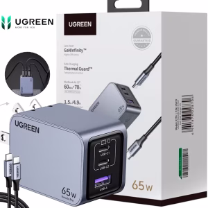 Cargador UGREEN Nexode Pro 65W GaN X755-25870 USB-C 3 Puertos al mejor precio en Lima con envíos a todo el Perú