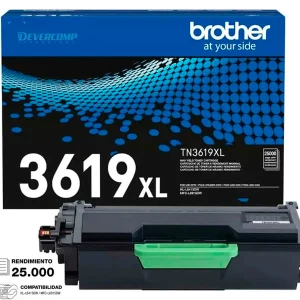 Tóner Original Brother TN3619XL Negro — 25.000 Páginas — Compatible HL-L6415DW / MFC-L6915DW