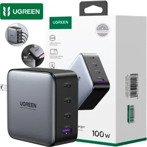 Cargador UGREEN CD226 GaN 100W con 4 Puertos USB-C y USB-A