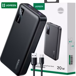 UGREEN PB312 Power Bank 20000mAh 20W Carga Rápida USB-C / USB-A