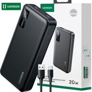 UGREEN PB312 Power Bank 20000mAh 20W Carga Rápida USB-C / USB-A