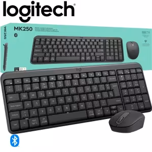 Teclado y mouse Logitech MK250 Bluetooth Black