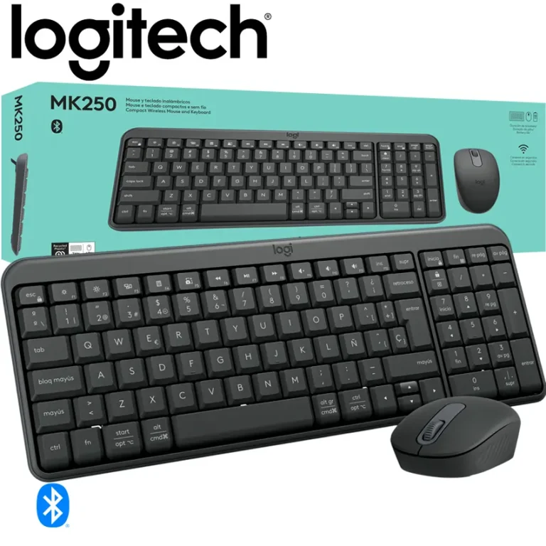 Teclado y mouse Logitech MK250 Bluetooth Black