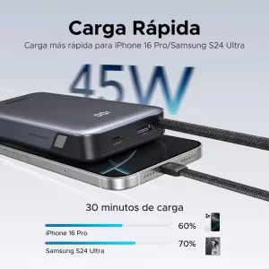 Power Bank UGREEN PB528 30W pantalla LED