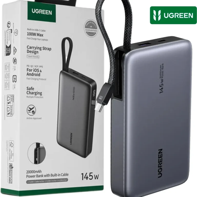 Power Bank UGREEN Nexode 145W PB551 20000mAh Cable USB-C Integrado Laptop