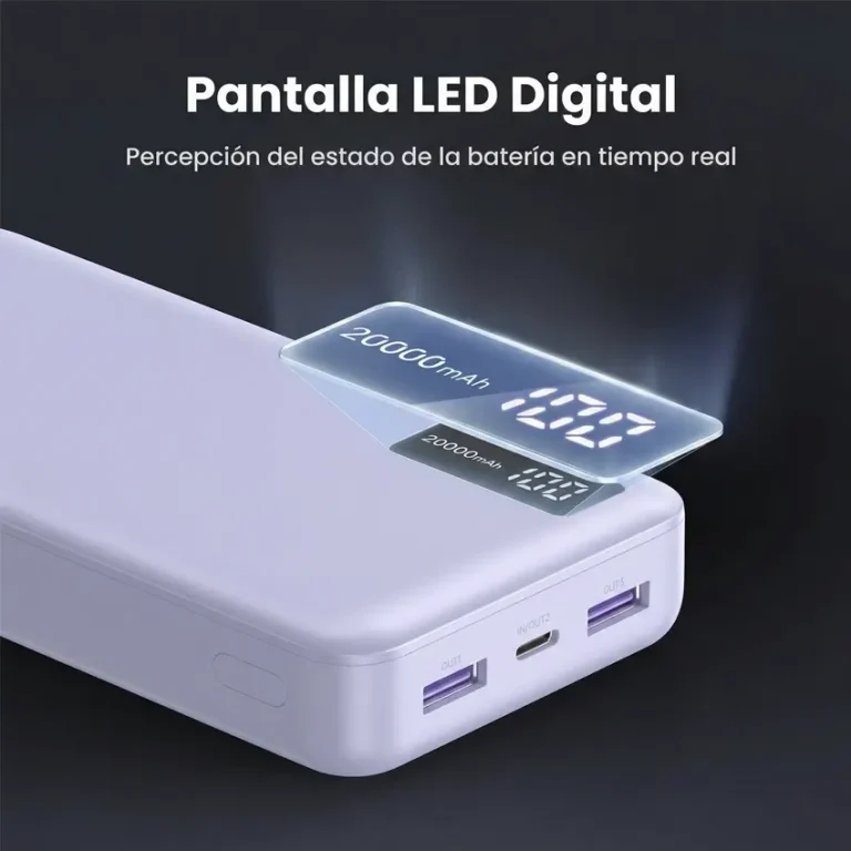 Power Bank UGREEN PB312 con pantalla LED digital