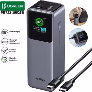 Power bank UGREEN 200W PB722 25000mAh PD 3.1 laptop