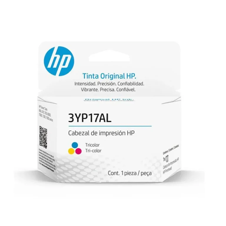 Cabezal HP 3YP17AL GT tricolor en su empaque original sellado