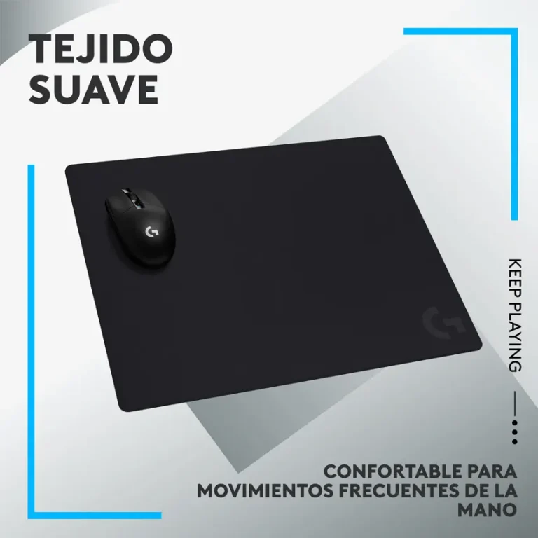 Mouse pad Logitech G740 gaming tela gruesa 5mm 460x400mm negro