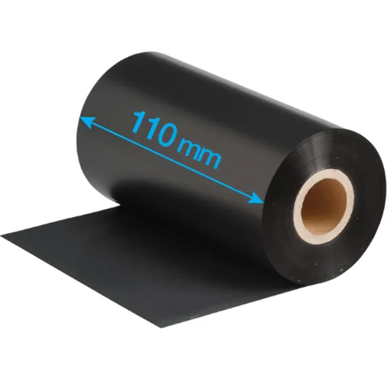 Ribbon cera 110mm x 300 metros transferencia termica CLNM001 negro